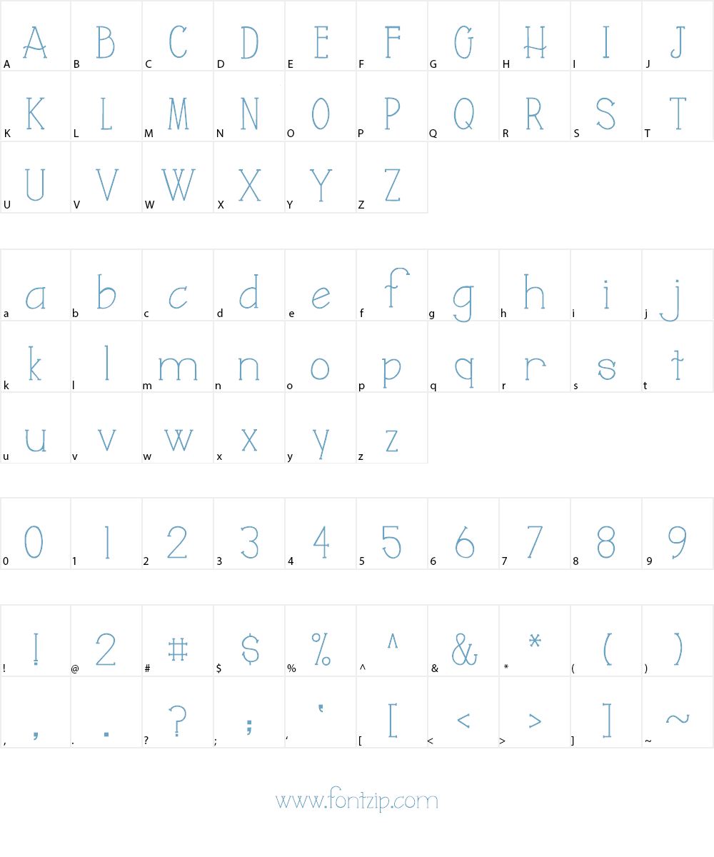 Austie Bost Juliana Font Character